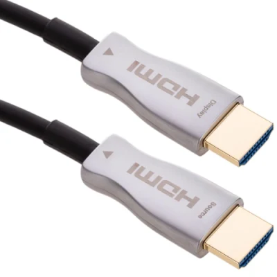 Cable óptico activo HDMI al varón de HDMI 2.0 al cable masculino de Aoc de la fibra 4K con construido