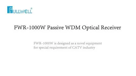 Receptor óptico de filtro pasivo FTTH de 1550 nm solo para CATV