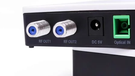 Fibra Óptica/Nodo Óptico FTTH AGC Wdm Receptor para TV Analógica y Digital 2 Puertos de Interfaces CATV RF