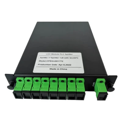Paquete divisor PLC de fibra óptica 1X2~64 SIN Sc/APC y Upc 1xn